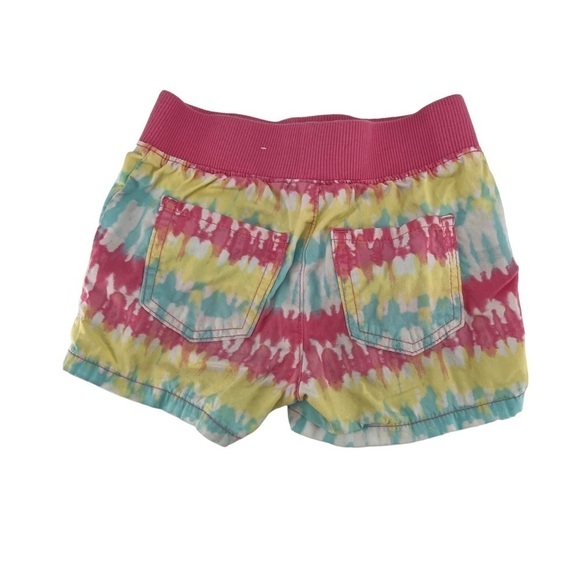 Children's Place Pink Blue Yellow Tie Dye Shorts Size 6 Girl's - Picture 3 of 5